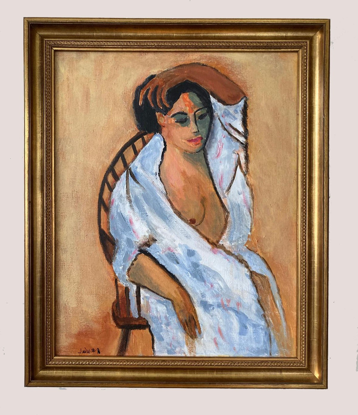 Woman in chair